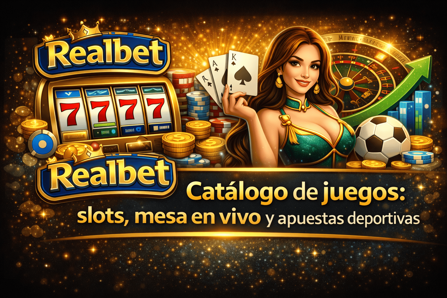 Catálogo de juegos: slots, mesa en vivo y apuestas deportivas