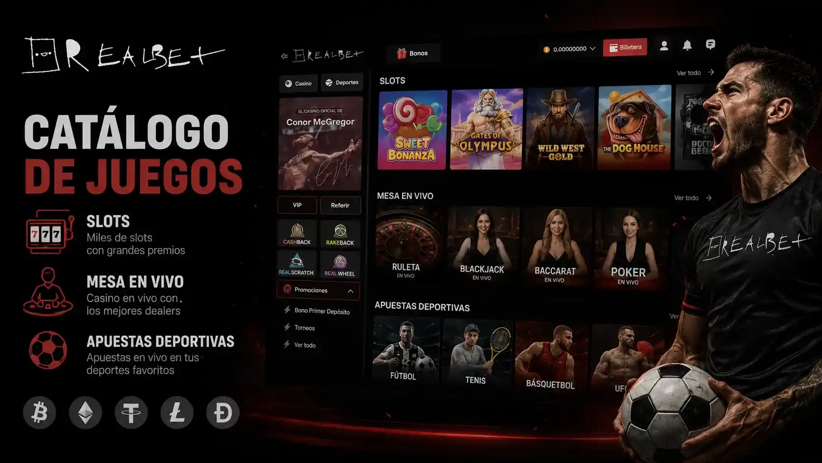 Catálogo de juegos: slots, mesa en vivo y apuestas deportivas